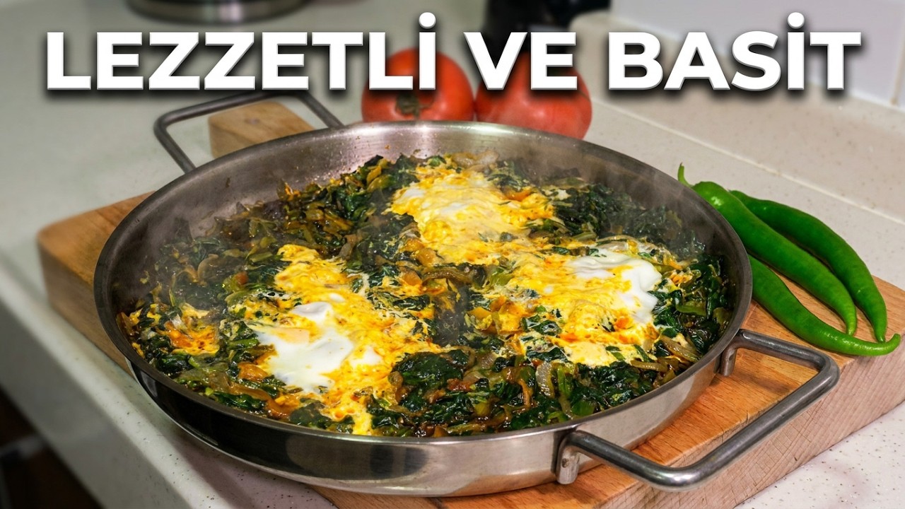 Ispanaklı Yumurta Tarifi Lezzetli ve Basit Tarif #food #yemek - YouTube