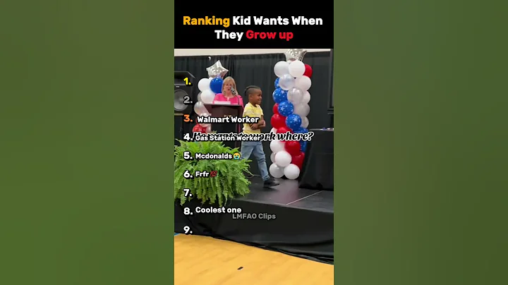 Ranking Funniest Kid Want When They Grow up😭😂#funny #shorts #kids