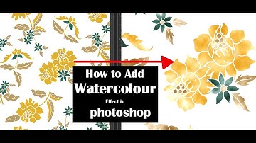 HOW  TO ADD WATERCOLOUR EFFECT  IN PHOTOSHOP  ( CLASS-26) #photoshop #printing #apparel