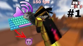 Keyboard + Mouse ASMR Sounds | BlocksMC Skywars