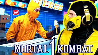 SCORPION & SUB-ZERO REACT - Mortal Kombat 1 Custom AI Intros Part 8 (OddGiantAF) | MK1 PARODY!