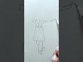 Easy drawing girl dance. #art #drawing #youtubeshorts #shortsfeed #shortsvideo .
