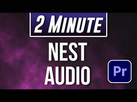 Premiere Pro : How to Nest Audio Tracks