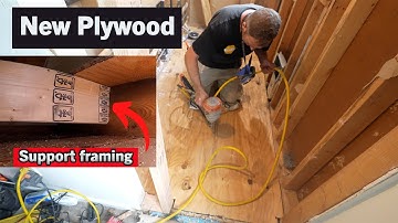 Replacing Old Plywood in a Bathroom | Common Framing Issue to Fix