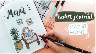 Оформление Ежедневника Май #STAYHOME 🏠 Bullet Journal May 2020 || Миша Пишет