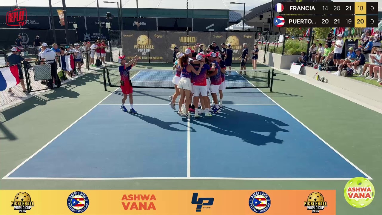 World Cup Pickleball Q Final MASTER 
FRANCIA  VS PUERTO RICO