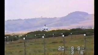 Russian Knights arrive at Leuchars air show 1991