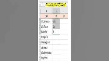 Extract names from emails with Flash Fill.. the shortcut that really does it all!
