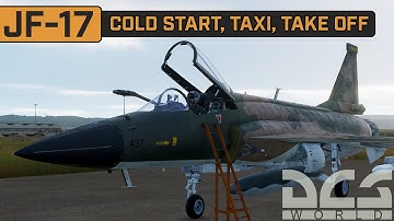 DCS | JF-17 Cold Start, Taxi and Takeoff