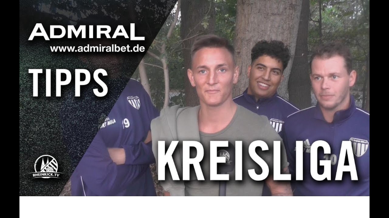 ADMIRAL-Tipps mit  4 Spielern des FC Bergheim 2000 tippen den 4. Spieltag der KL A, Rhein-Erft