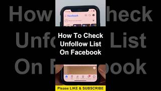 How To Check Unfollow List On Facebook