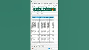 Excel Shortcuts  #excel #shortsviral