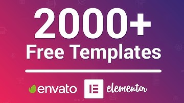 2000+ Free Templates For Elementor - Wordpress (2021)