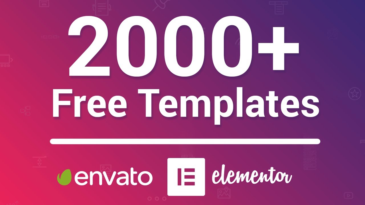 2000+ Free Templates For Elementor - Wordpress (2021)