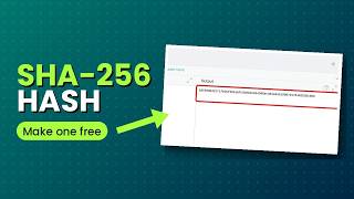 How to make a SHA-256 hash (Online Tools)
