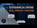 Diferencia entre HUB, SWITCH y ROUTER