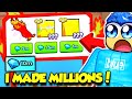 I Made MILLIONS OF DIAMONDS In Pet Simulator 99 TRADING INSANE PETS!