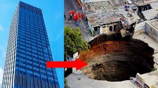 वो गड्ढा जो पूरी ईमारत खा गया | Sinkholes Caught Swallowing Things On An EPIC Scale