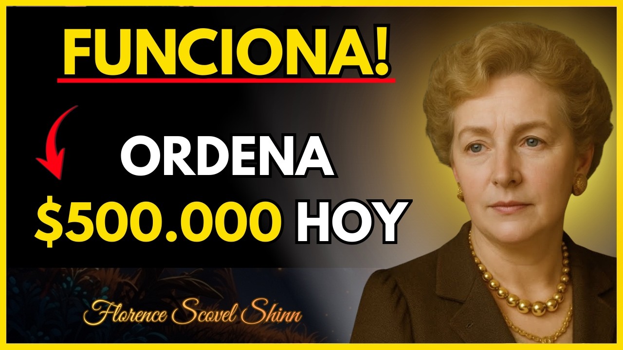 ¡FUNCIONA! Ordena que tus manos reciban $500.000 antes de que esta oración termine | Florence Shinn