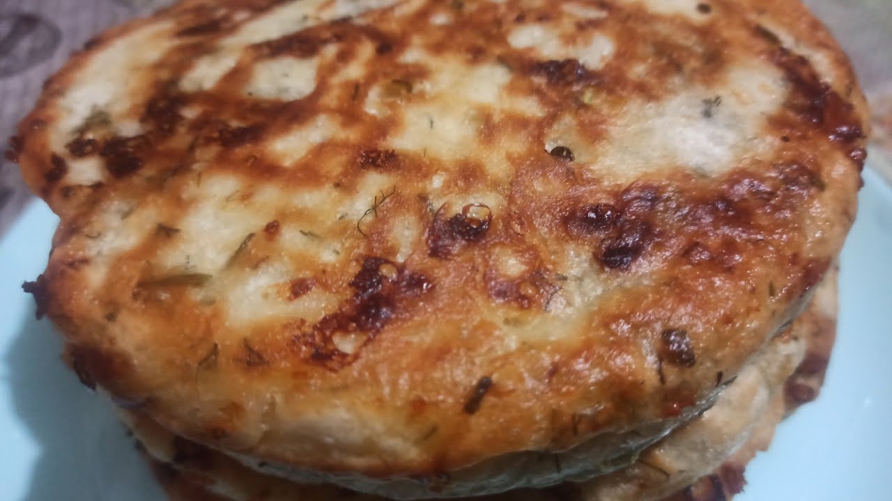 Сырные лепёшки с зеленью!!! Как это вкусно и быстро💯