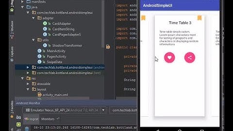 How to make Modern Android View pager Card View in Android using Android Studio 2018