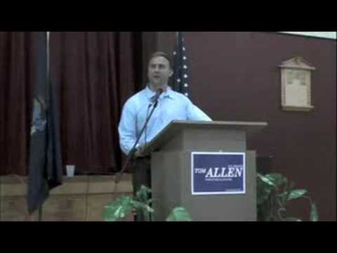 Adam Cote Introduces Congressman Tom Allen