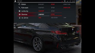 BMW M5 F90 LCI - iDrive M Setup for customizing your own drive parameters (Assetto Corsa)