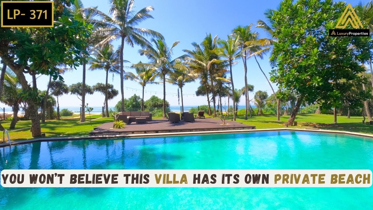 Эта роскошная вилла располагает собственным пляжем 🌊 и живописной лужайкой 🌴. Коломбо, Шри-Ланка ...