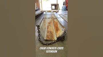DIY Cheap concrete chute #concrete #shorts #diy