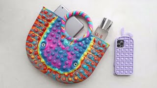 Pop it Handbag Unboxing 2021 -  Push Bubble Popper Sensory Fidget Women's Handbags screenshot 4