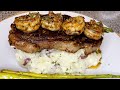 HOW TO COOK STEAK, CREAMY MASHED POTATOES,SHRIMP AND ASPARAGUS RECIPE || DATE NIGHT DINNER IDEA