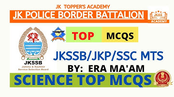 JKP BORDER BATTALION WRITTEN EXAM | Top SCIENCE MCQs