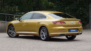 Volkswagen New Arteon R-Line 2018 Kurkuma Yellow 18 Inch Sebring Walk Around & Detail Inside