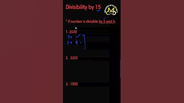 Divisibility by 15 #youtubeshorts #shorts #shortvideo #divisibility #divisibilityrules