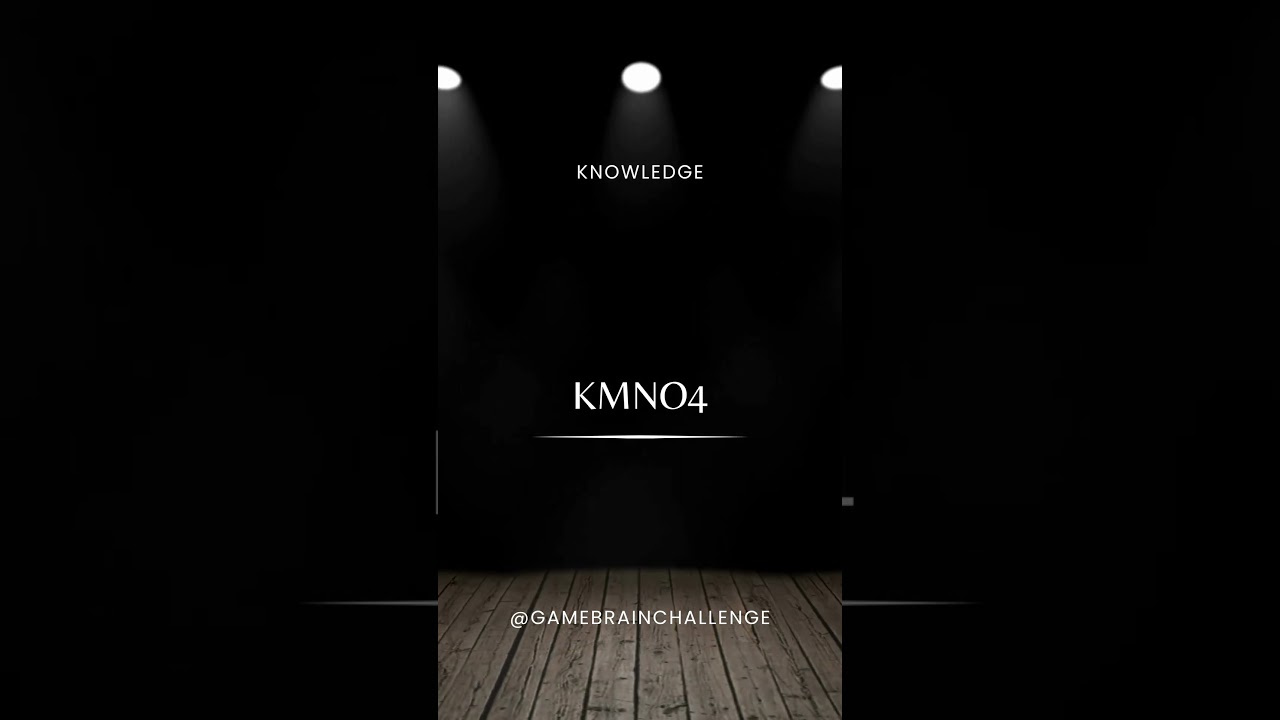 What is the Formula of Potassium Permanganate? 