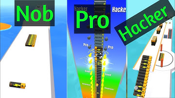 NOOB vs PRO vs HACKER | In Battery Run 3D | With Oggy And Jack | android games pro |