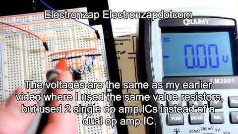 TL072 dual op amp rail splitter and alternating square wave generator circuit step by step build