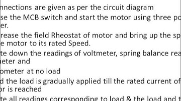 ex 3 b LOAD TEST ON DC COMPOUND MOTOR