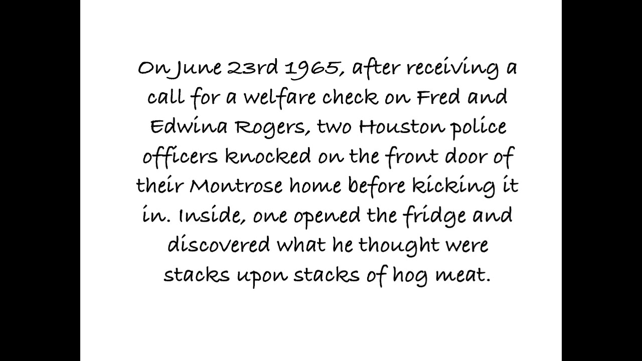 The Houston ice box murder YouTube