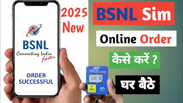 bsnl sim online order kaise kare | bsnl sim online buy | how to order bsnl sim online | bsnl new sim