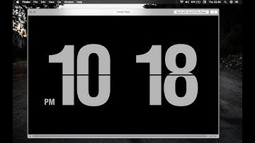 How To Get Retro Flip Clock Screensaver - Macbook - Free & Easy, No Software