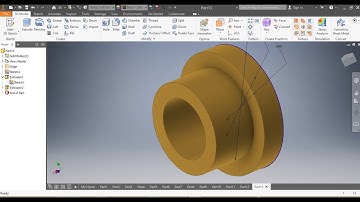 How to draw a Bronze Bush in inches using AUTOCAD Inventor. (Tutorial UNISA CAD161S) AutoDesk