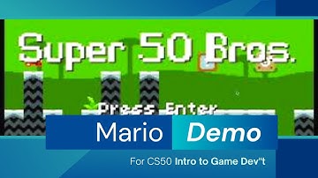 Mario Demo for cs50 Game Development CS50G #cs50