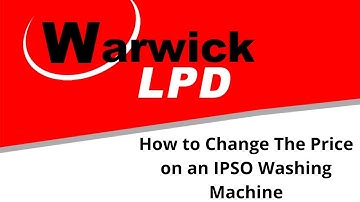 How to Change The Price on an IPSO Washing Machine