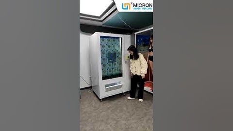 55inch touch screen with auto door, Advertisement vending machine for beverage snack brand owner