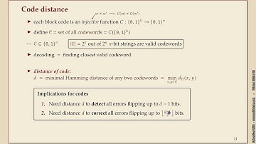 Effiziente Algorithmen (Winter 2025-26) 8-5 Coding Theory