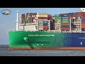 BIGGEST LNG Powered CONTAINER SHIP in the World leaves ROTTERDAM Port - Shipspotting May 2021