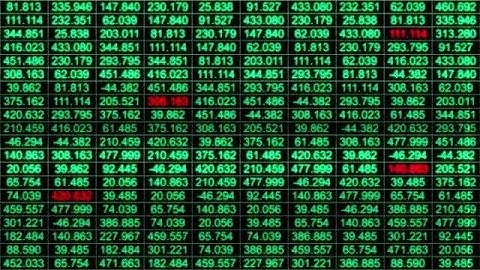 Numbers Grid Stock Motion Graphics