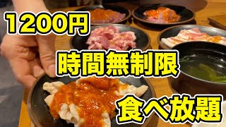 【時間無制限】1200円のわんこ焼肉チャレンジ！！【食べ放題】