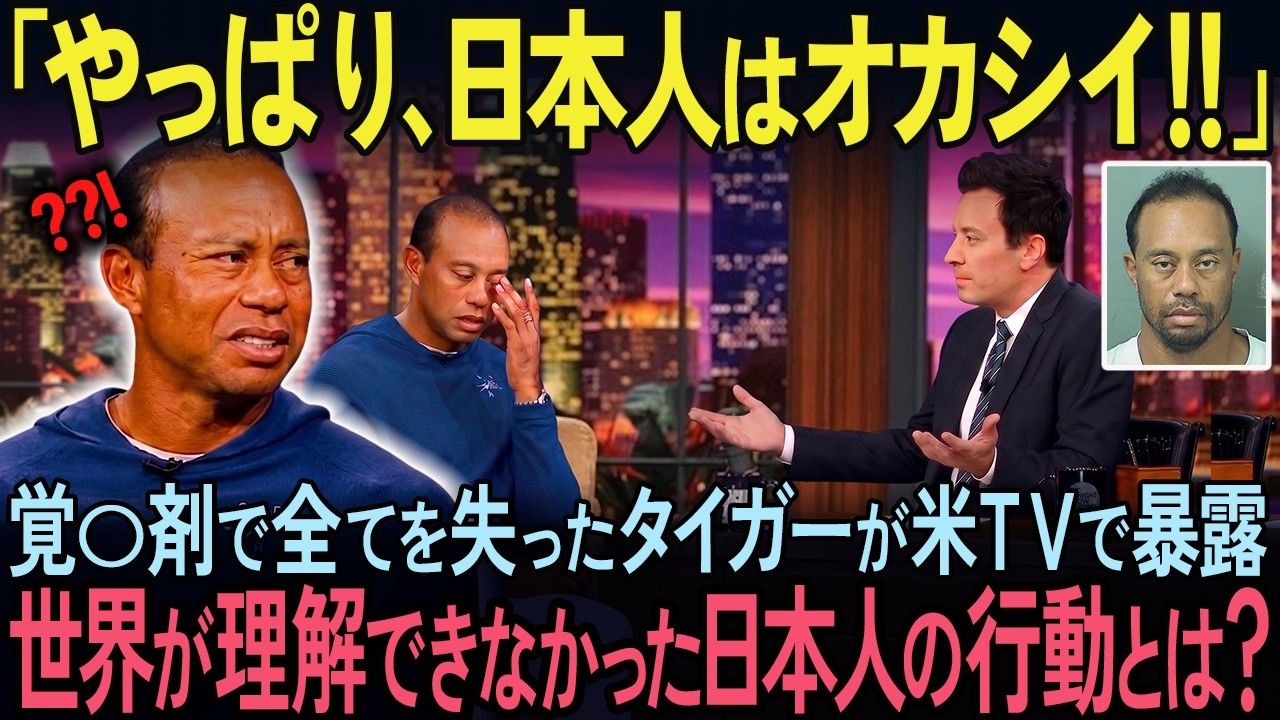 【全米騒然】タイガー「日本人はオカシイ…」薬物逮捕のどん底で彼が涙した“あり得ない行動”の真実【海外の反応】